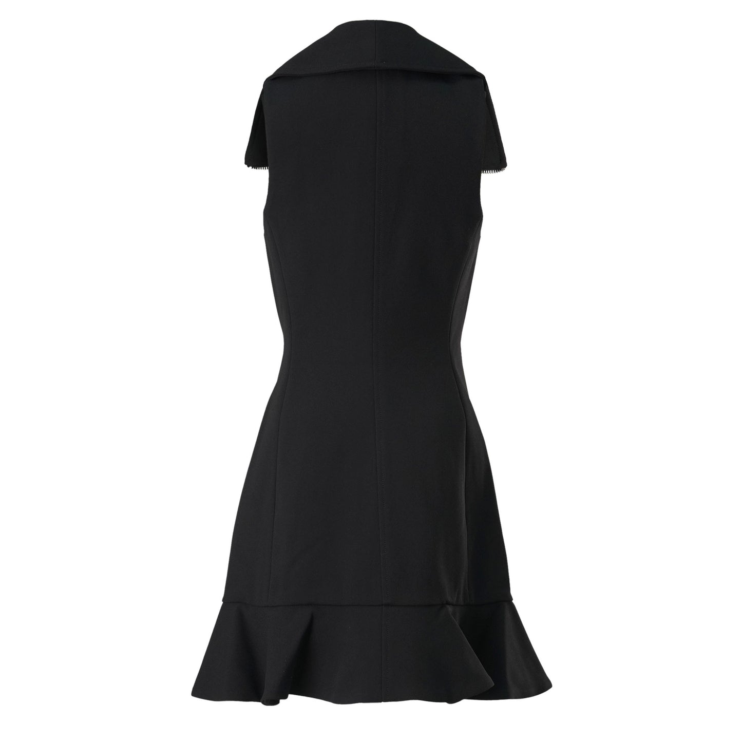 BONDED CREPE MINI DRESS / 099:BLACK