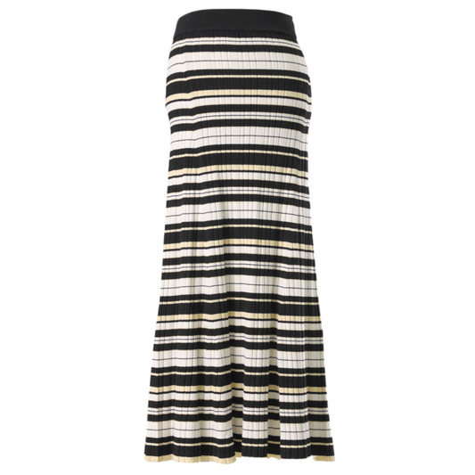 FUTURE VISCOSE RIB LONG SKIRT / 999:MULTICOLOUR