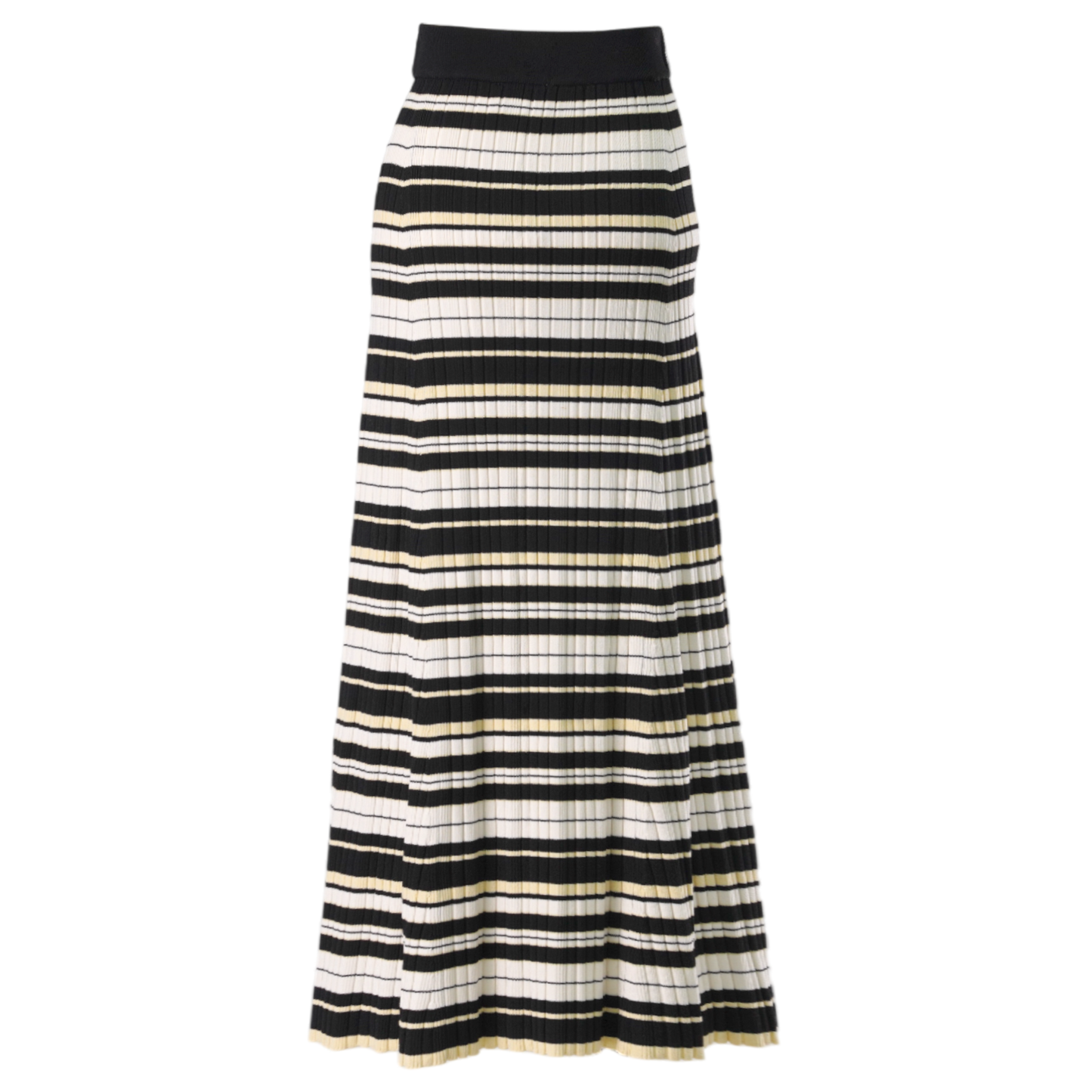 FUTURE VISCOSE RIB LONG SKIRT / 999:MULTICOLOUR