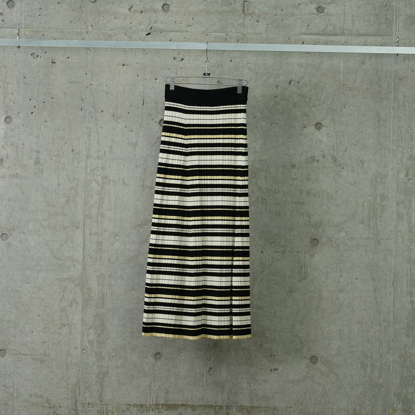 FUTURE VISCOSE RIB LONG SKIRT / 999:MULTICOLOUR