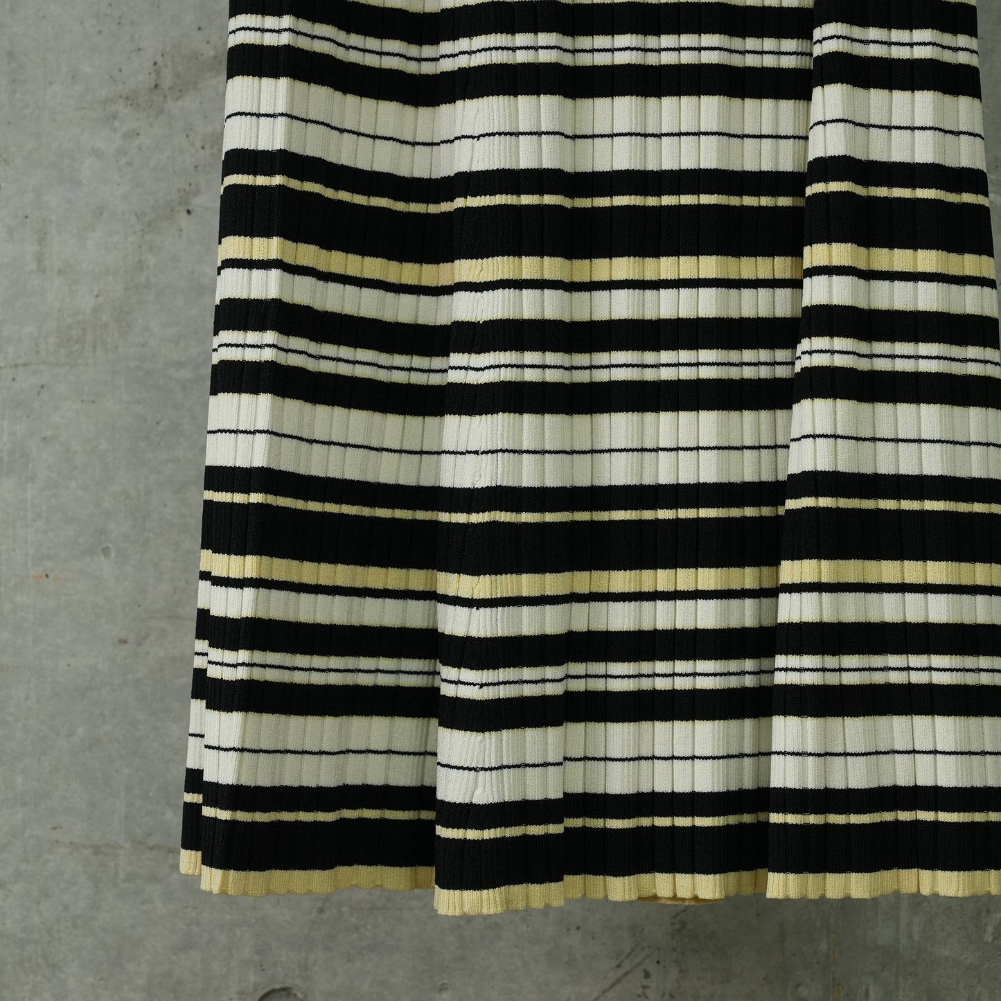 FUTURE VISCOSE RIB LONG SKIRT / 999:MULTICOLOUR