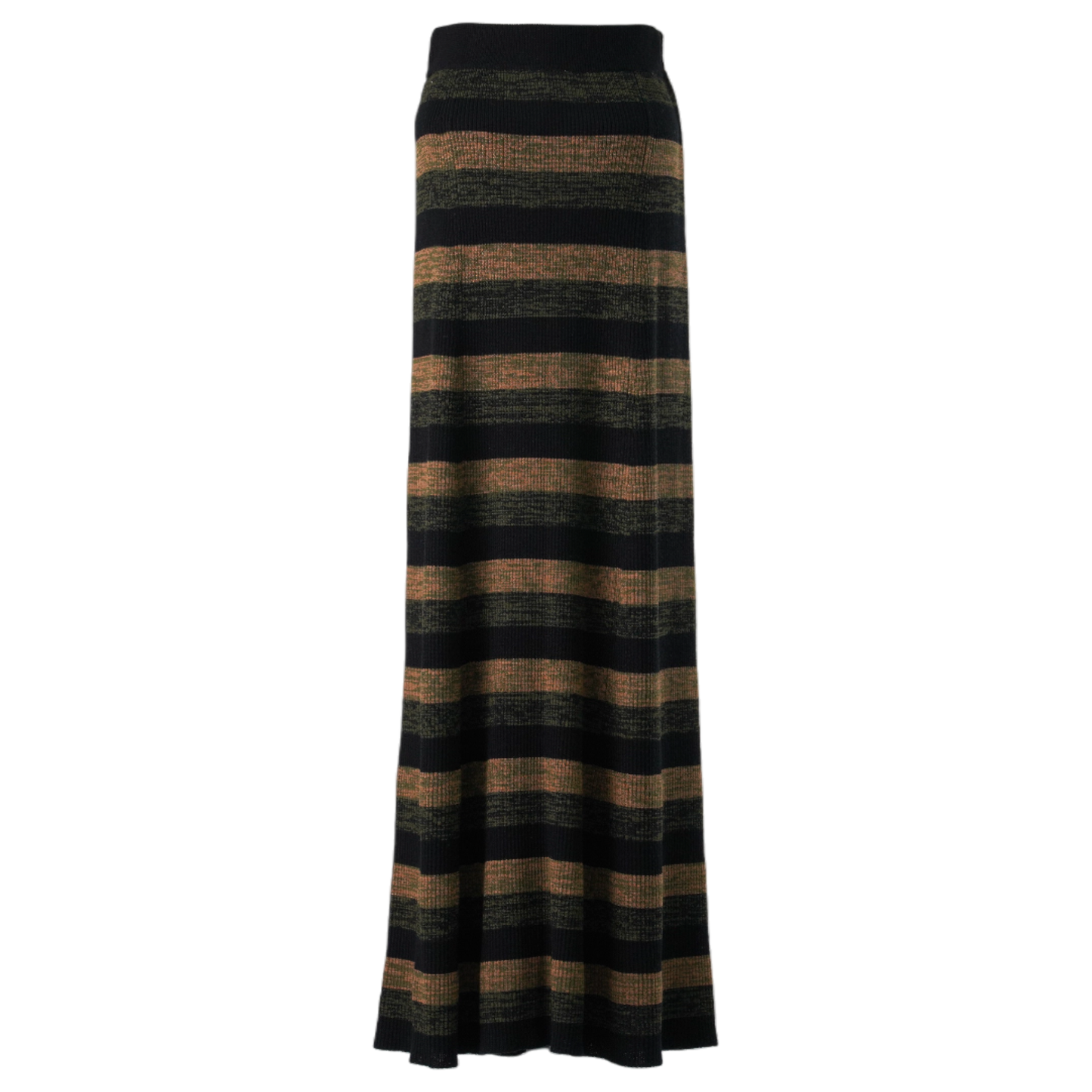 MINI RIBBED MERINO MAXI SKIRT / 999:MULTICOLOUR