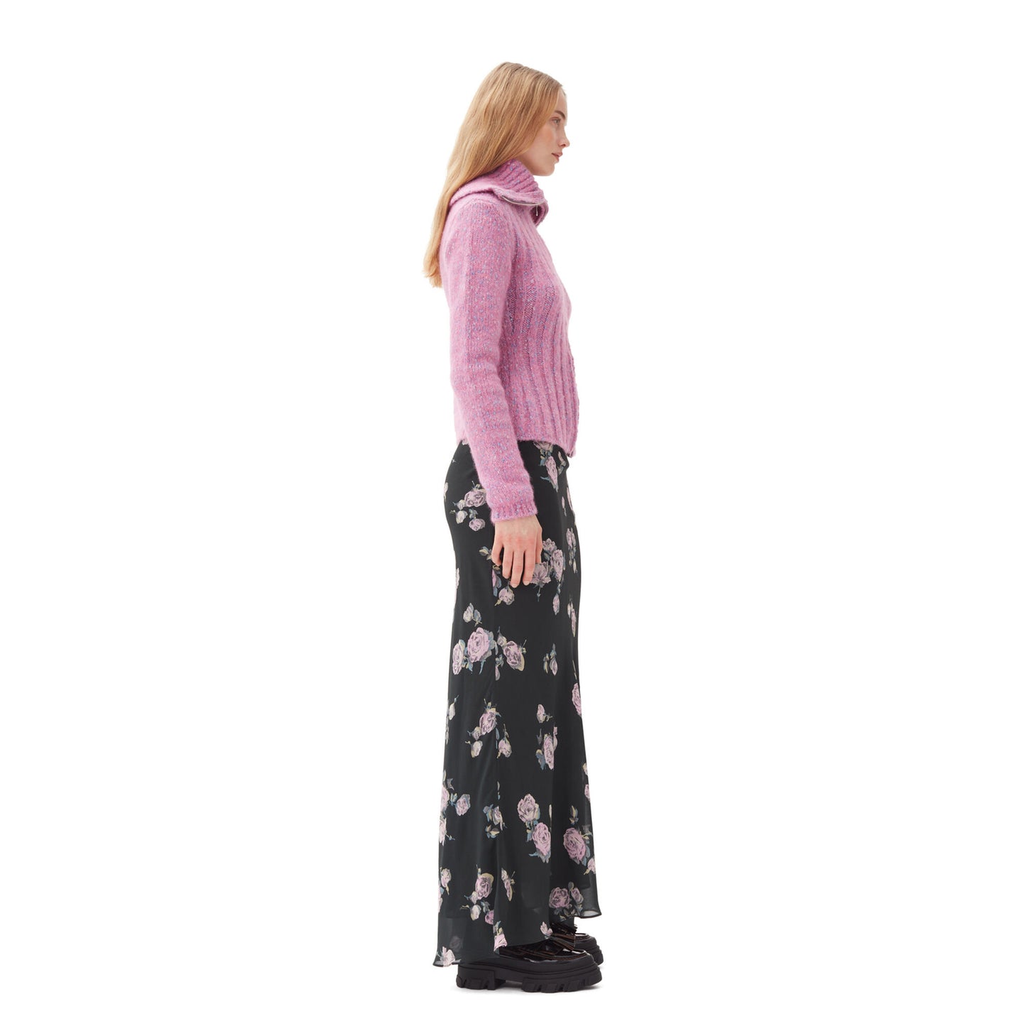 ALPACA COTTON MIX HIGHNECK / 295:ROSE VIOLET