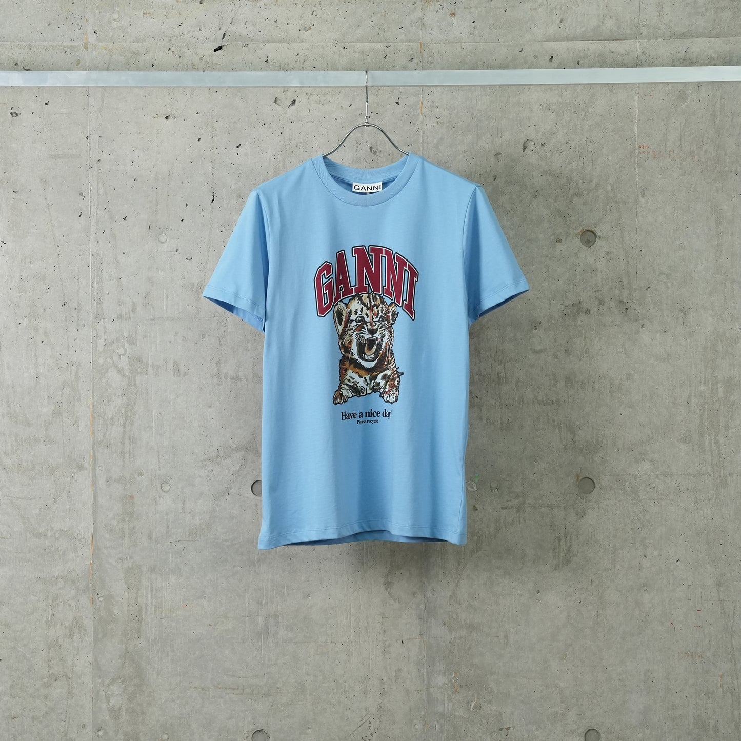 BASIC JERSEY TIGER RELAXED T-SHIRT / 745:BLISSFUL BLUE