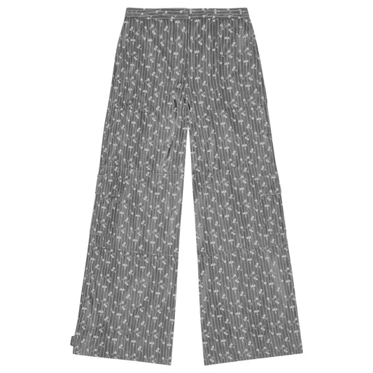 ACETATE JACQUARD CARGO PANTS / SMOKPEARL