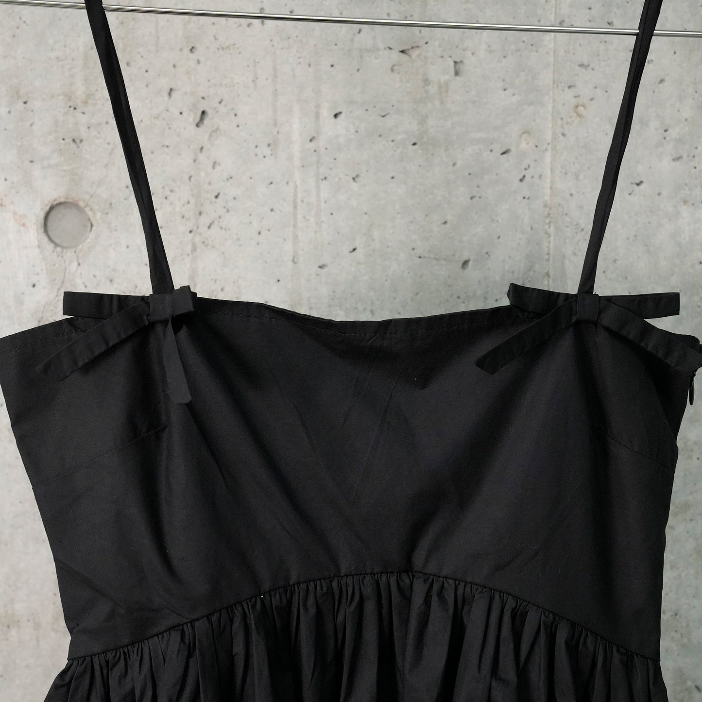 COTTON POPLIN STRAP / BLACK