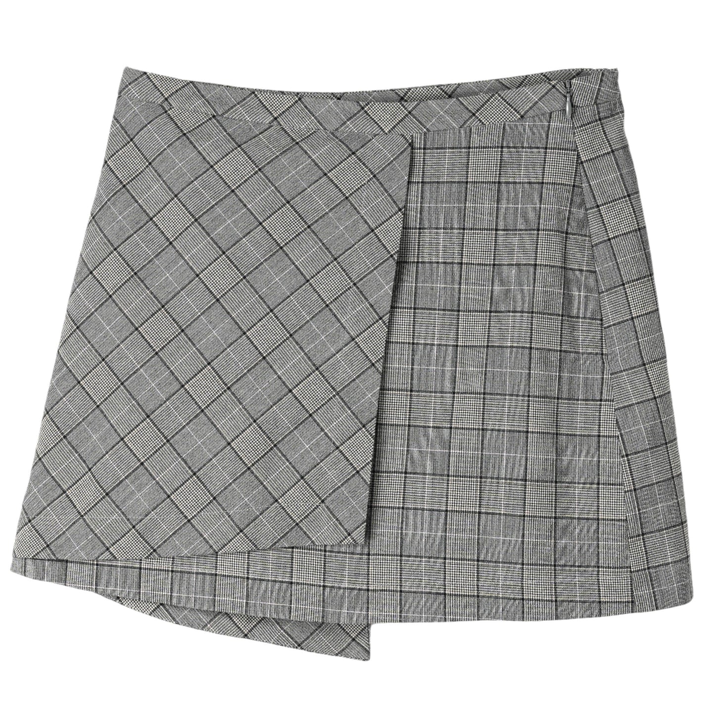 CHECK MIX MINI SKIRT / 523:FROST GRAY