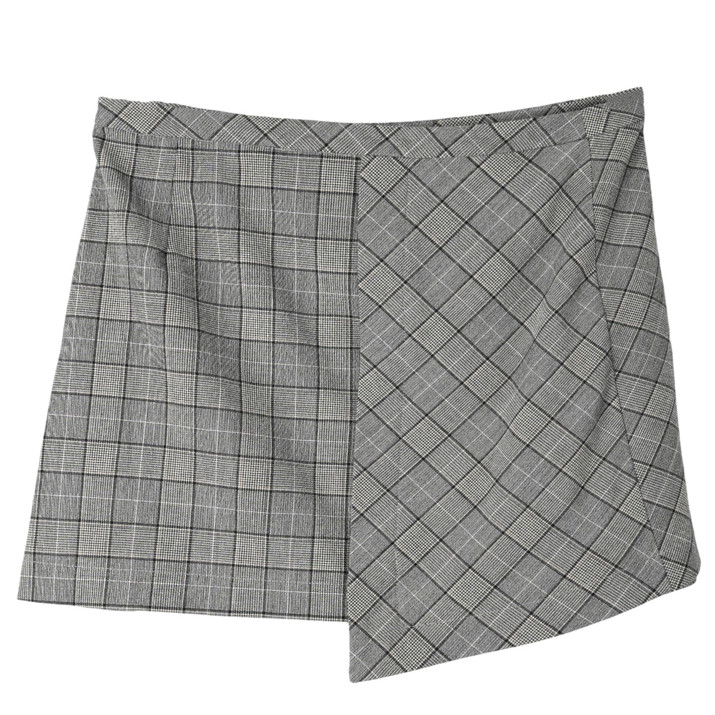 CHECK MIX MINI SKIRT / 523:FROST GRAY