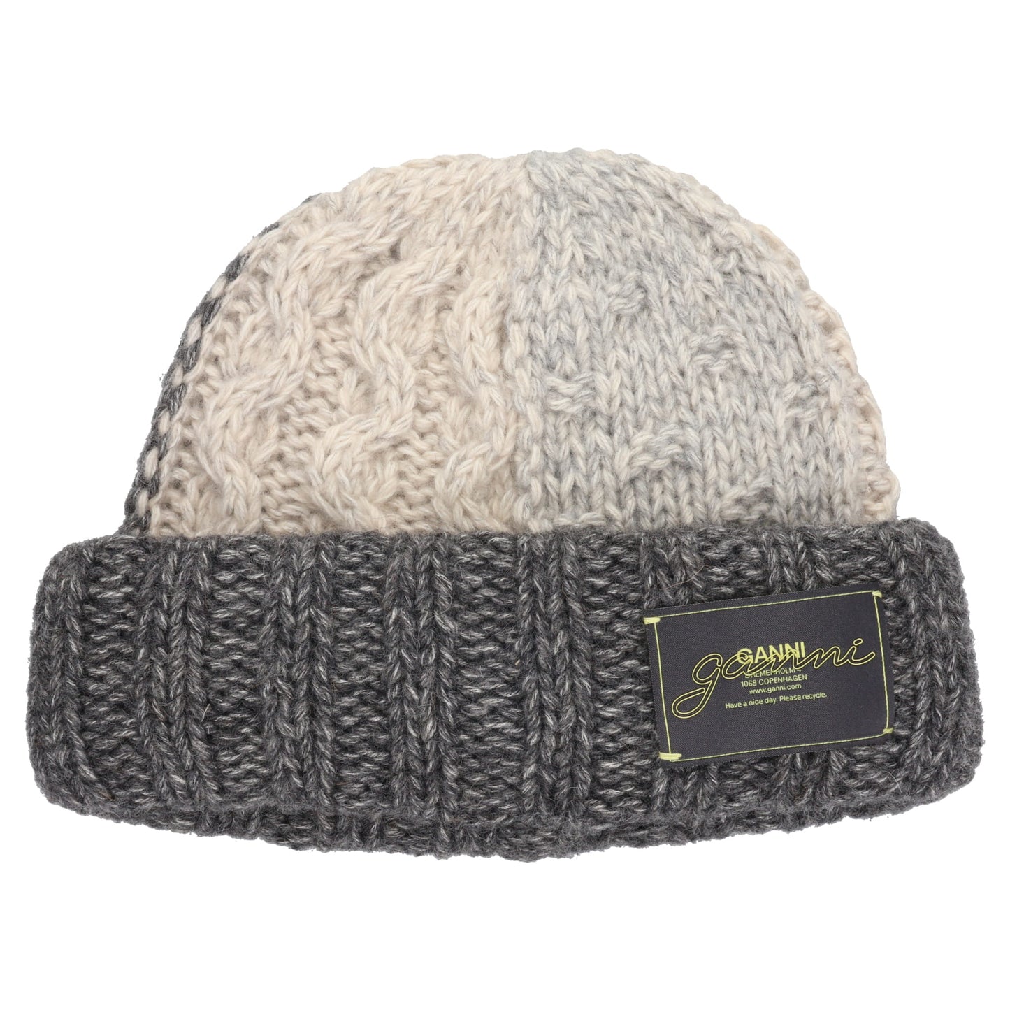 WOOL COTTON MIX KINT BEANIE / MULTICOLOU