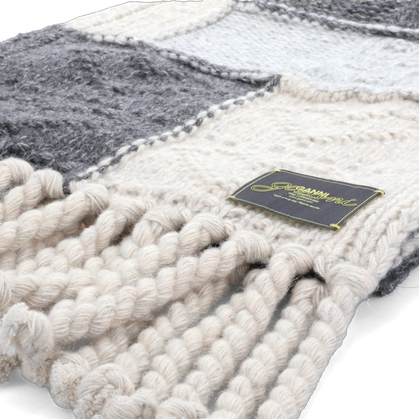 WOOL COTTON MIX KINT SCARF / MULTICOLOUR