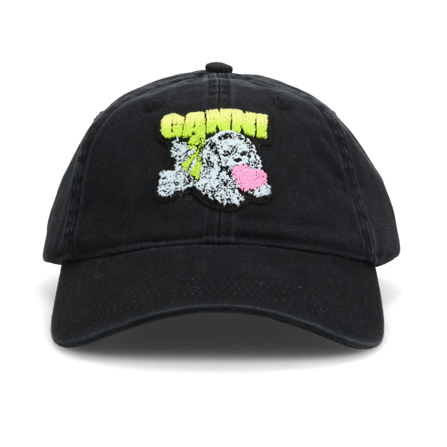 WASHED COTTON CANVAS PUPPY CAP / WASHED BLACK
