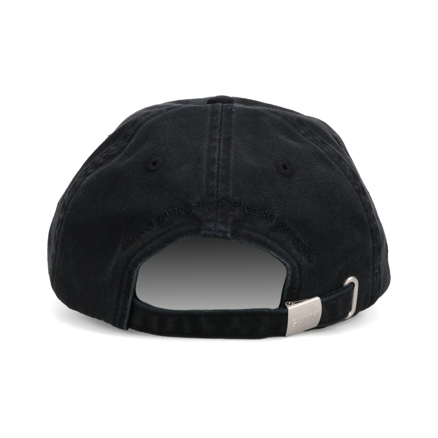 WASHED COTTON CANVAS PUPPY CAP / WASHED BLACK