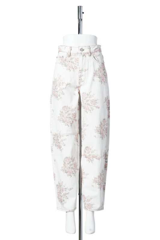 PRINT DENIM STARY / EGRET