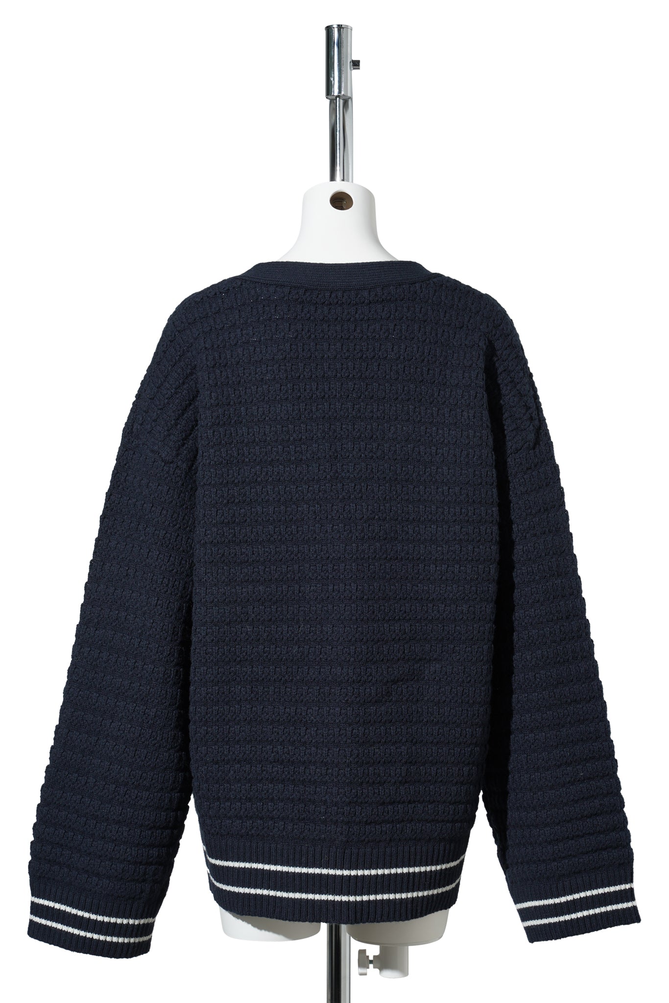 COTTON WOOL MIX BOXY CARDIGAN / SKYCAPTAIN