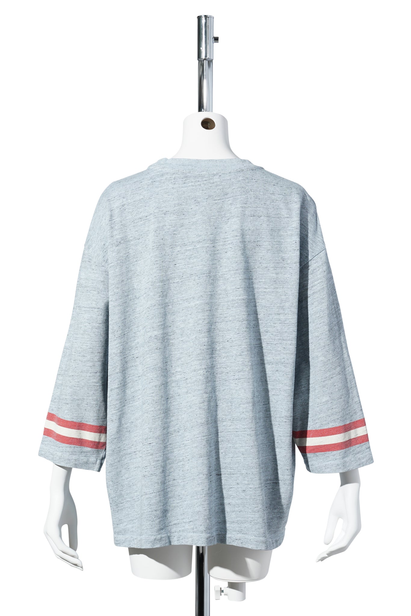OVERDYED COTTON MELANGE 3/4 SLEEVE / BABYBLUE