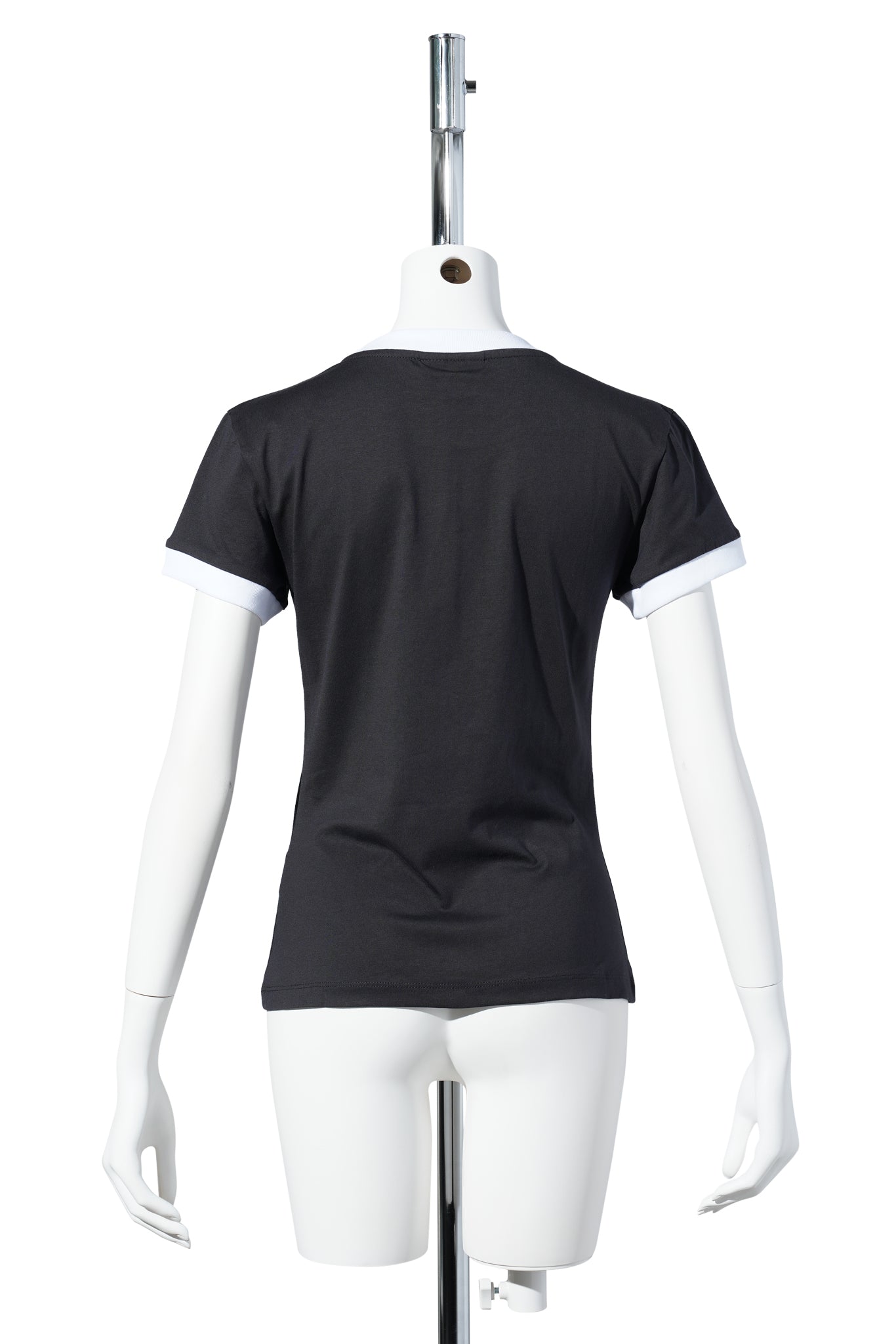 BASIC COTTON JERSEY BEAR FITTED T-SHIRT / PHANTOM