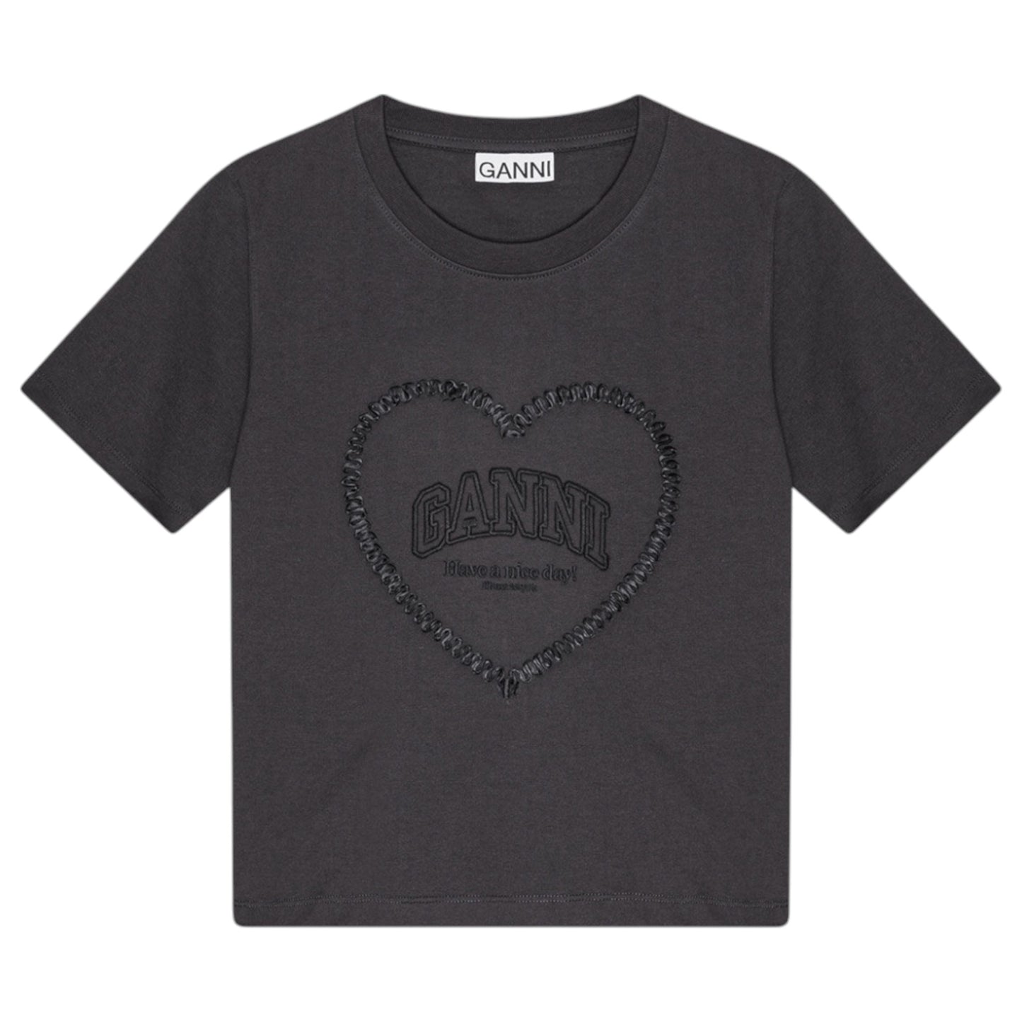 HEARVY COTTON HEART SMALL T-SHIRt / PHANTOM