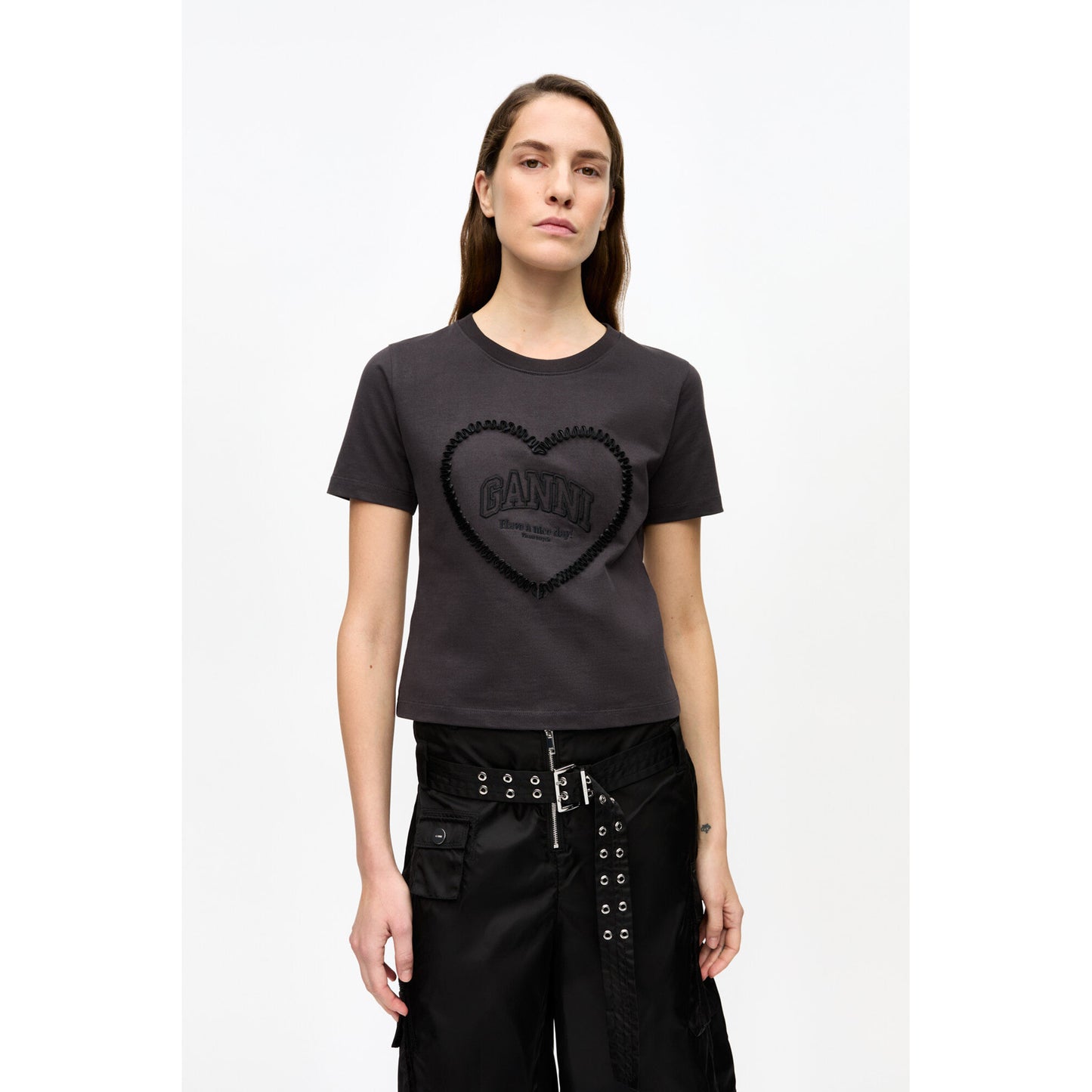 HEARVY COTTON HEART SMALL T-SHIRt / PHANTOM