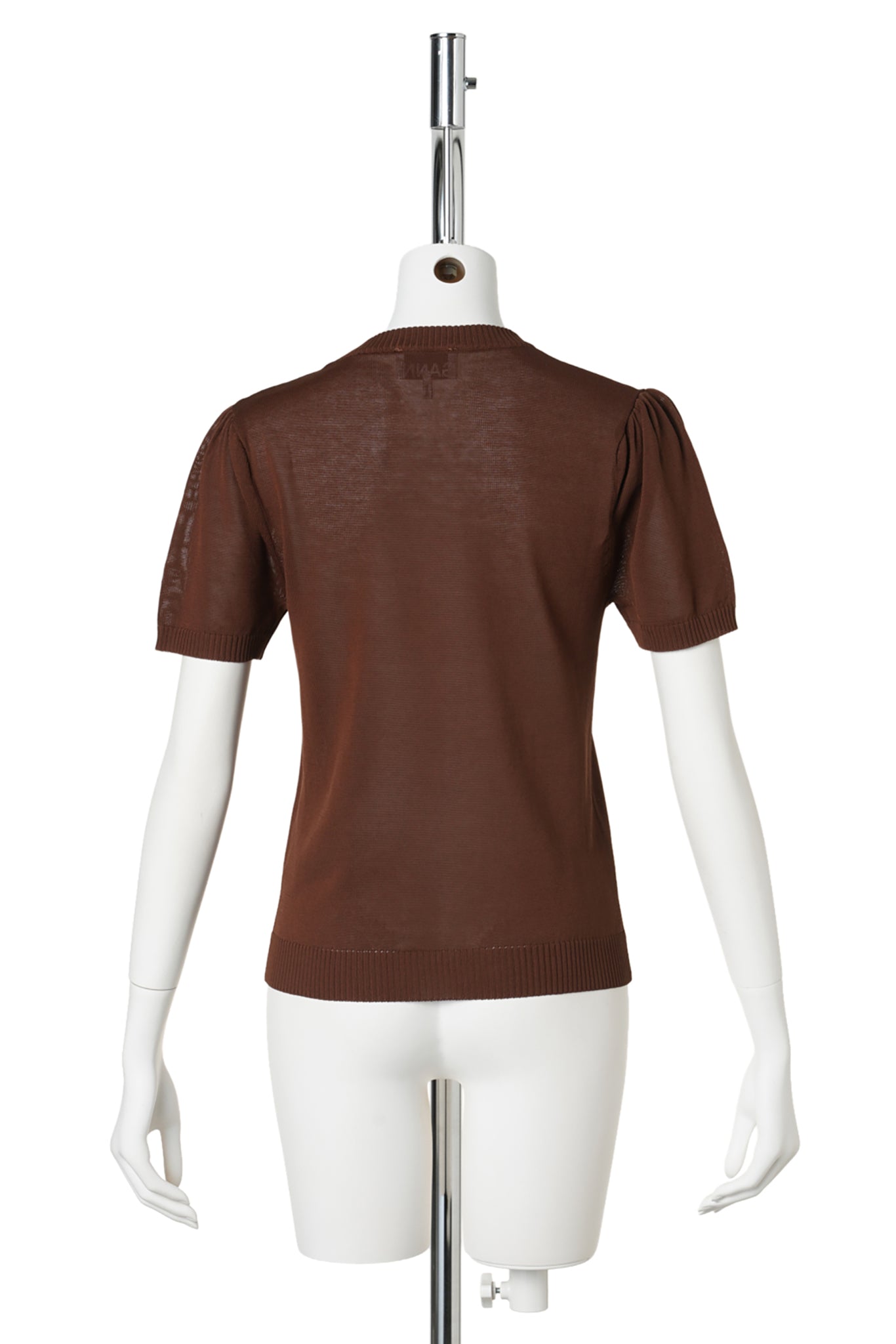 LIGHT COTTON ARGYLE T-SHIRT / TIRAMISU