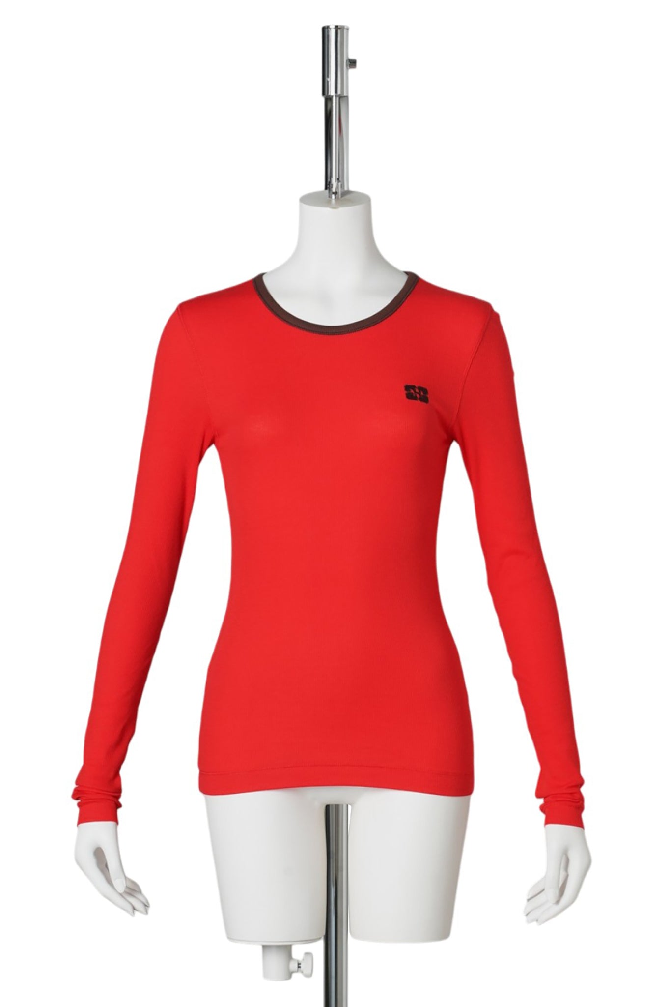 SOFT COTTON RIB LS / HIGH RISK RED