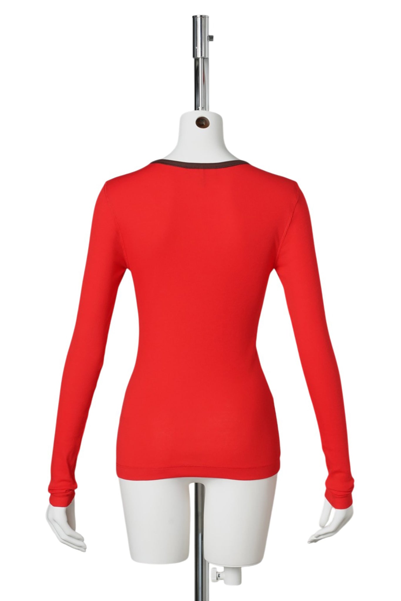 SOFT COTTON RIB LS / HIGH RISK RED