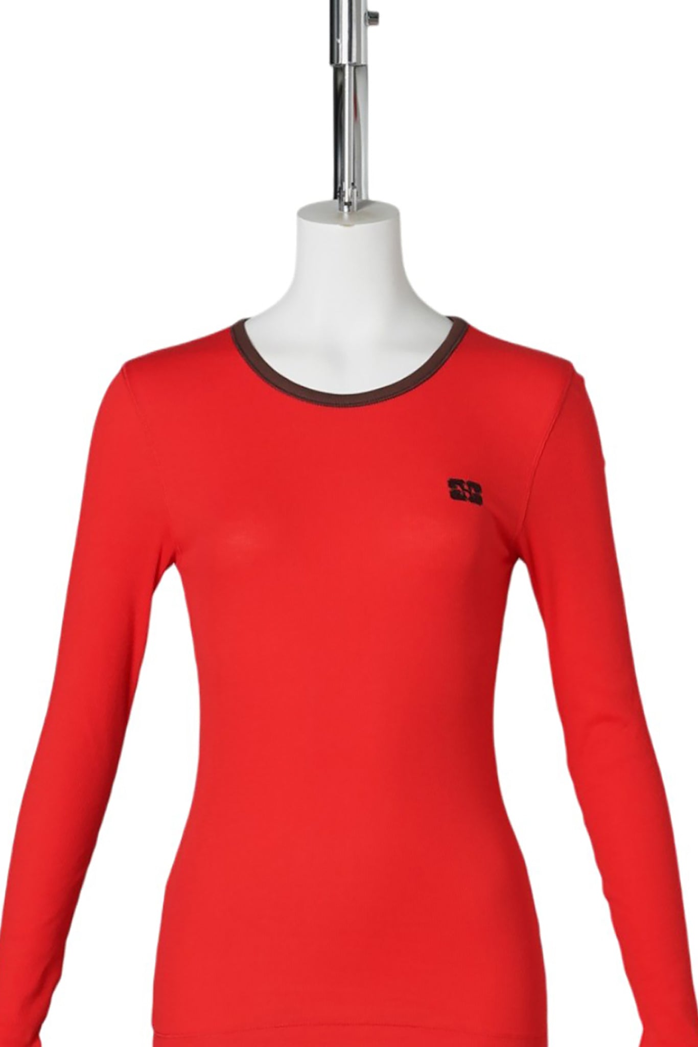 SOFT COTTON RIB LS / HIGH RISK RED