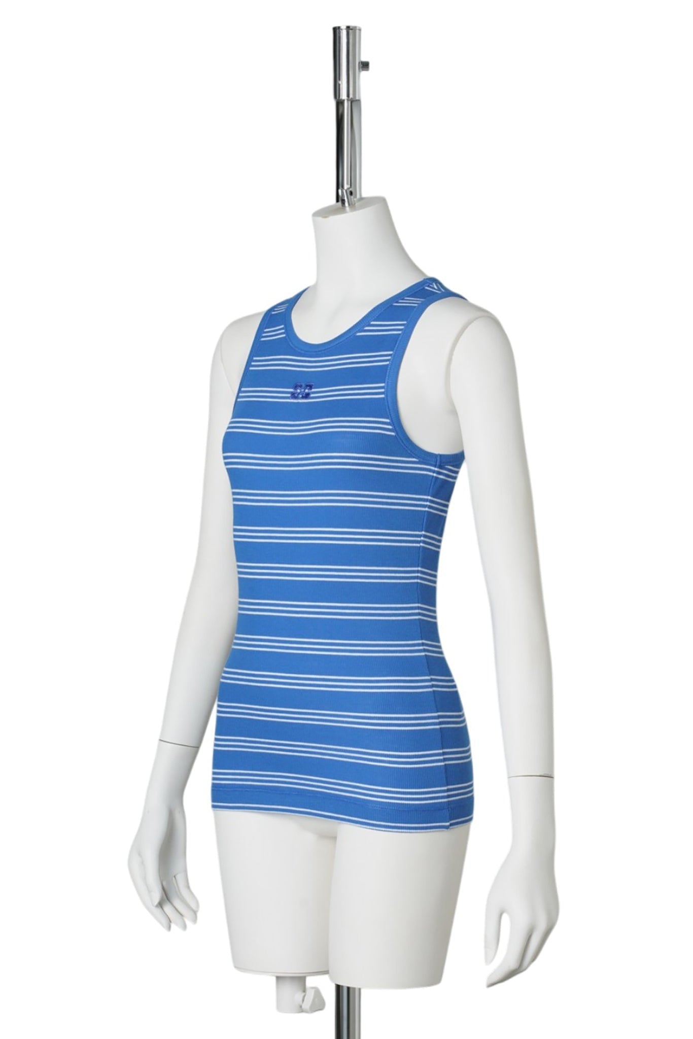 SOFT COTTON RIB STRIPE TANK / NOVEAN NAVY