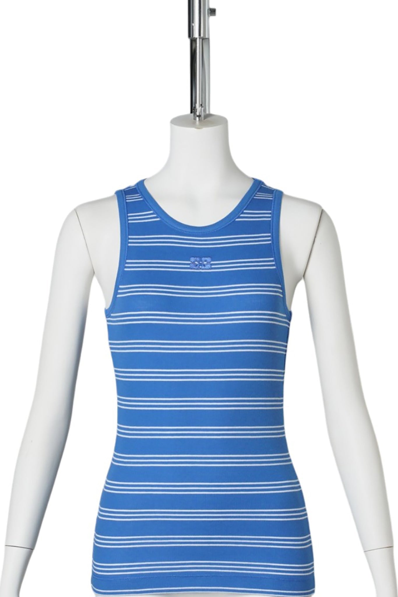 SOFT COTTON RIB STRIPE TANK / NOVEAN NAVY