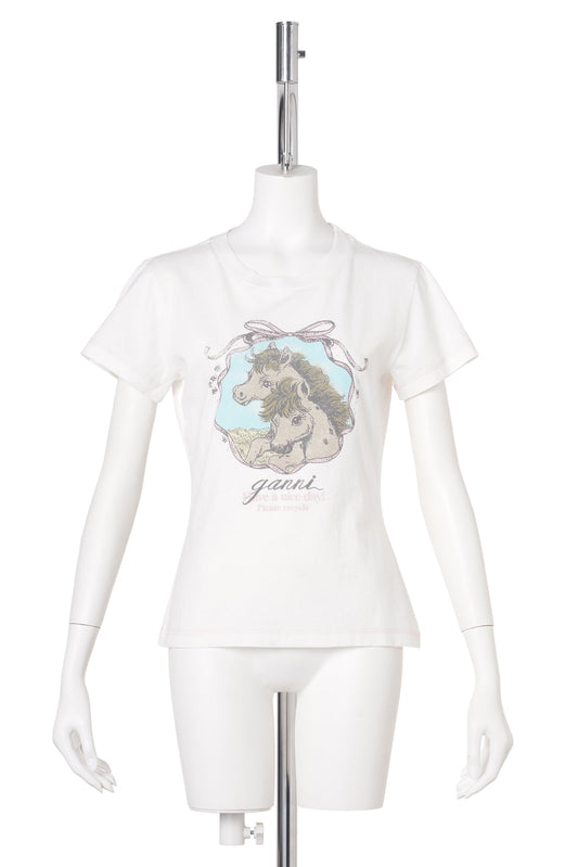 BASIC COTTON JERSEY BABY FIT QIXI / EGRET