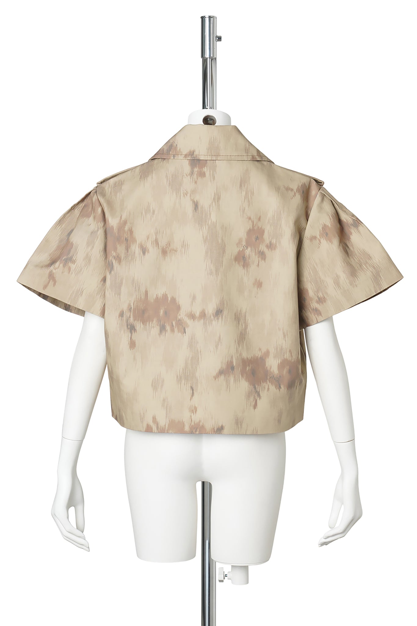 DOUBLE COTTON SHORT SLEEVED JACKET PRINTED / WARMSAND