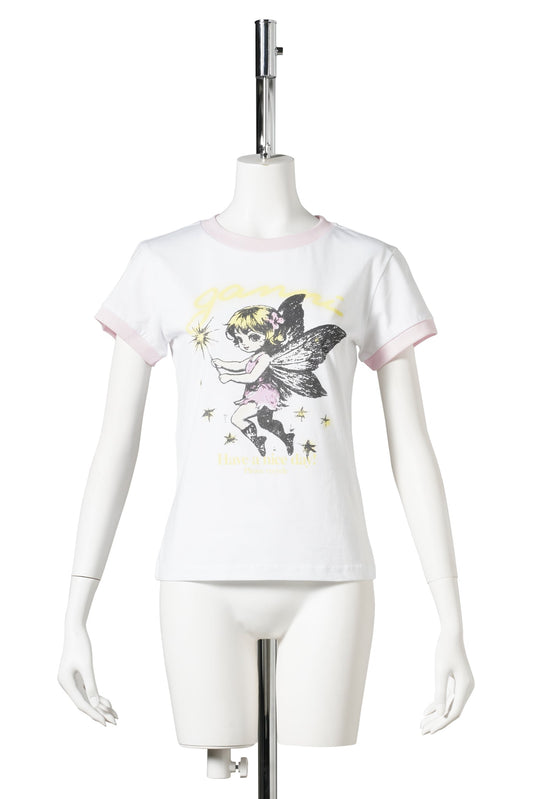 BASIC COTTON JERSEY BABY FIT FAIRY / BRIGHTWHIT