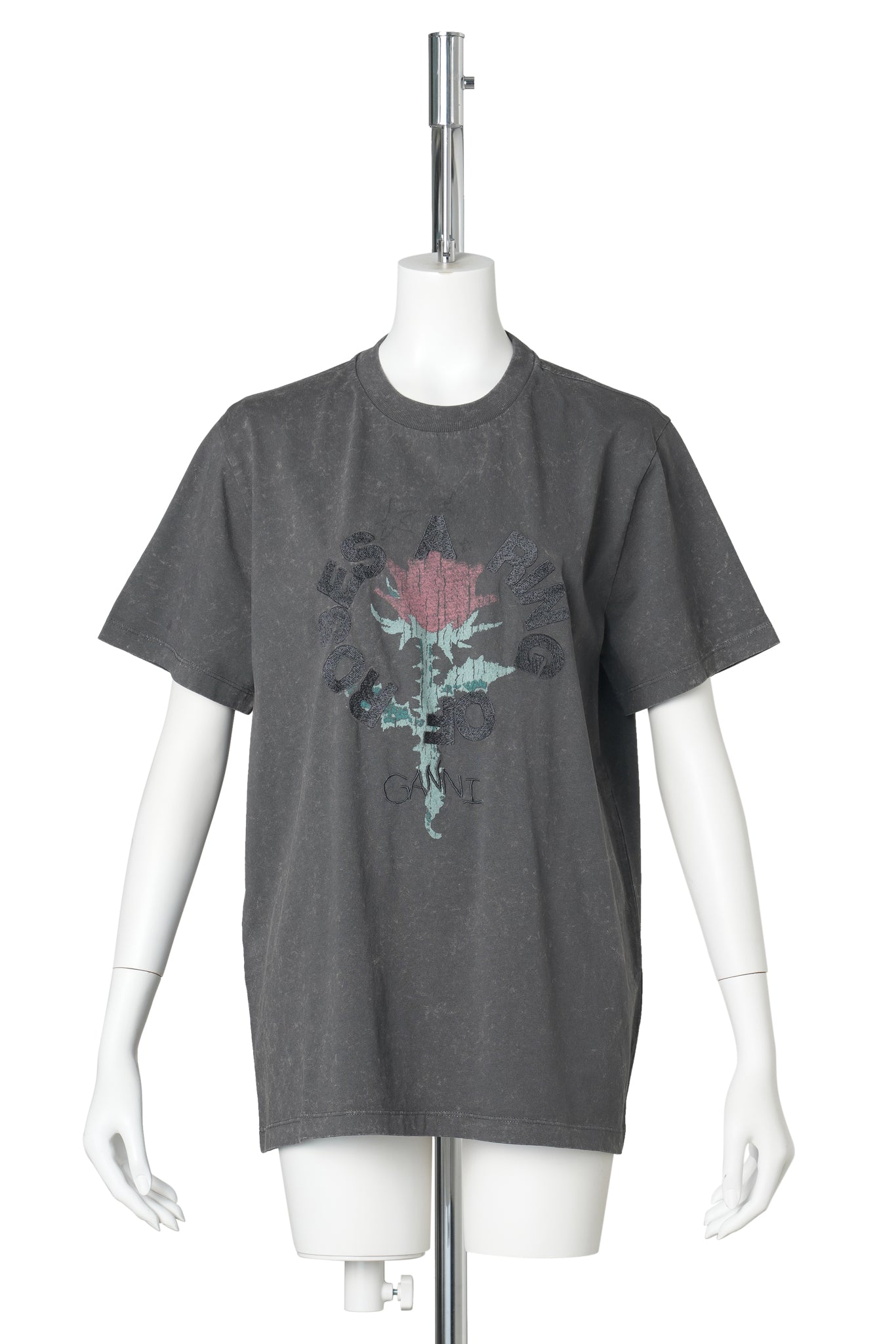 FUTURE HEAVY JERSEY EMBROIDERY T-SHIRT / PHANTOM