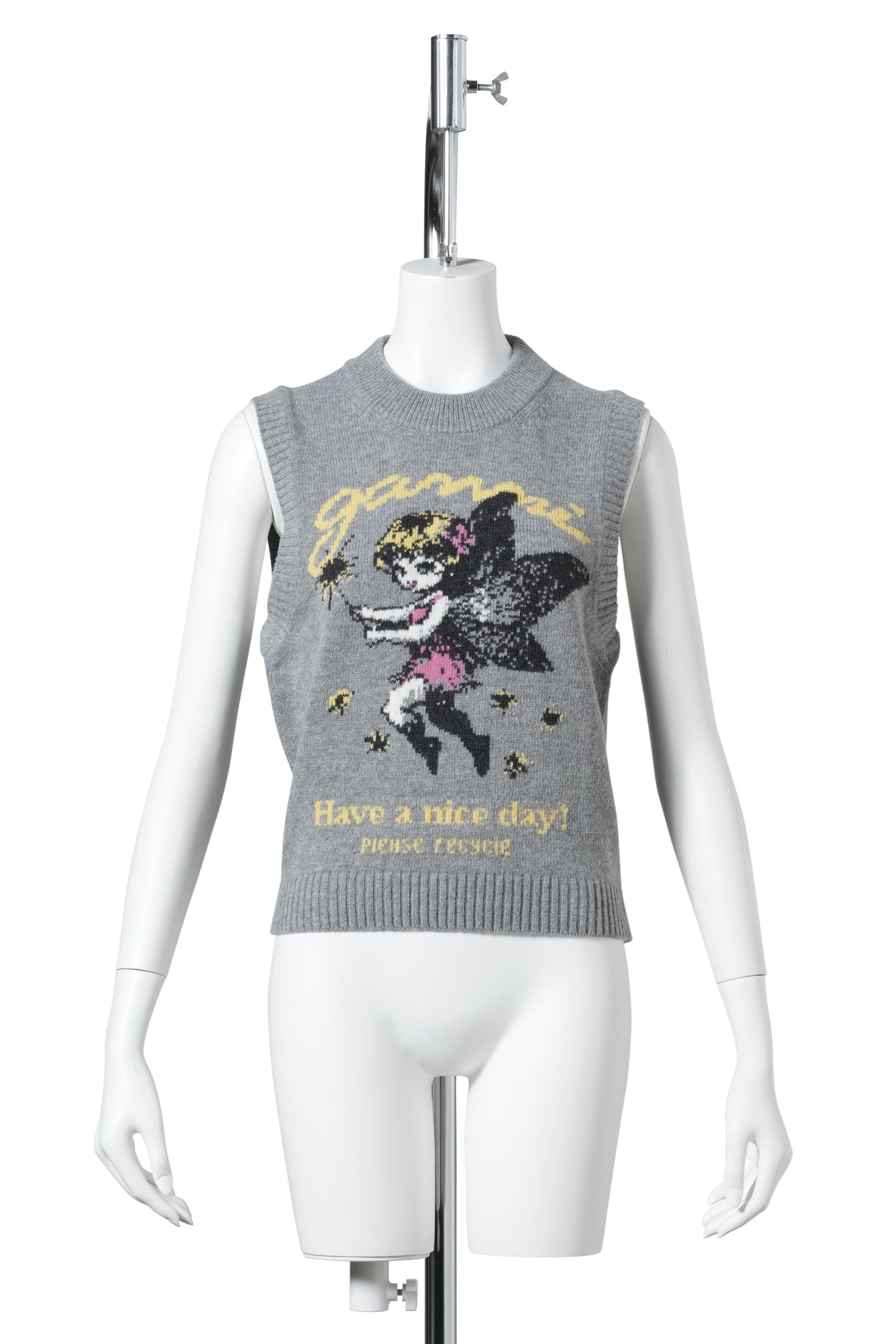 GRAPHIC WOOL VEST / PALOMA