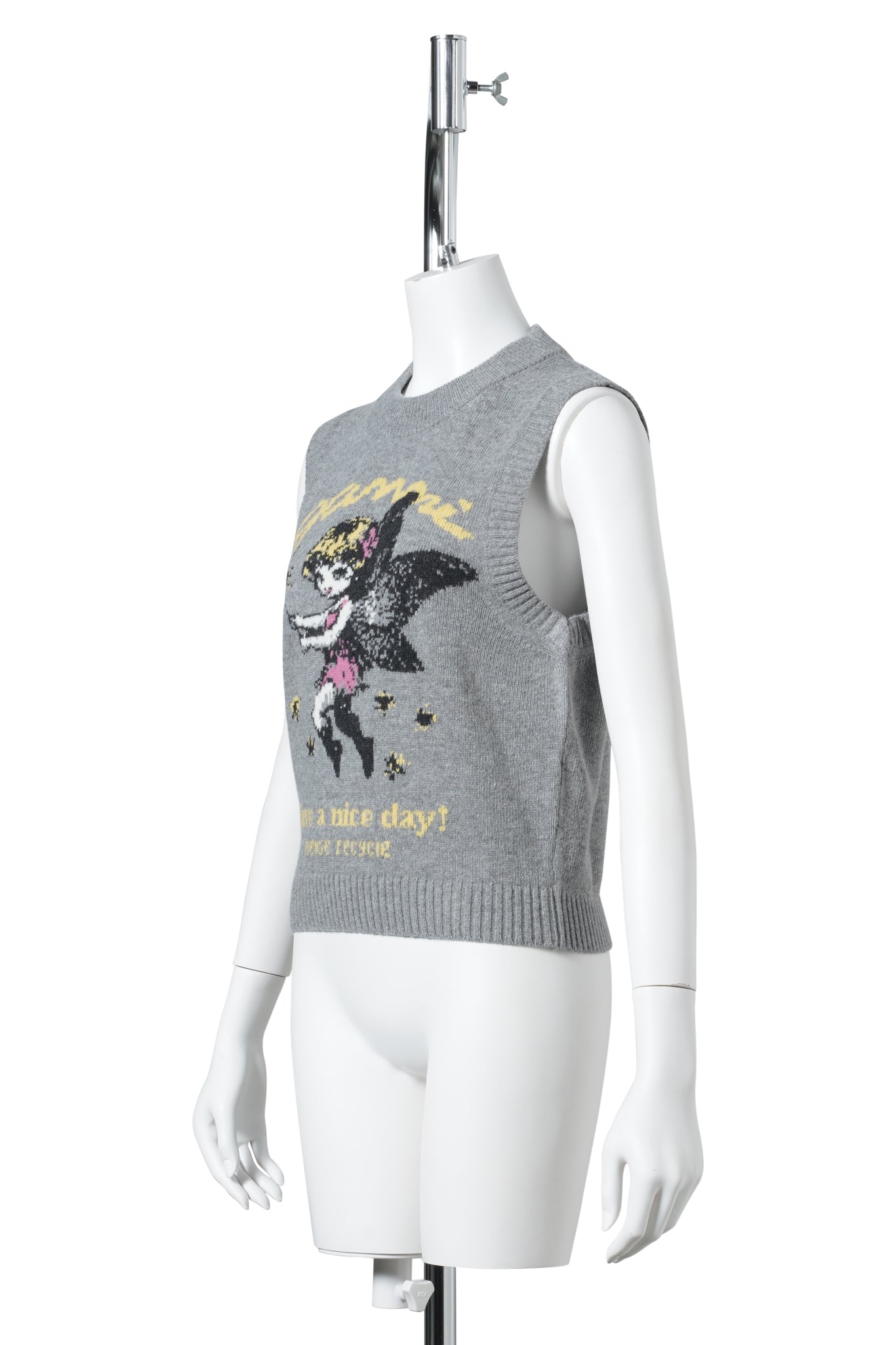 GRAPHIC WOOL VEST / PALOMA