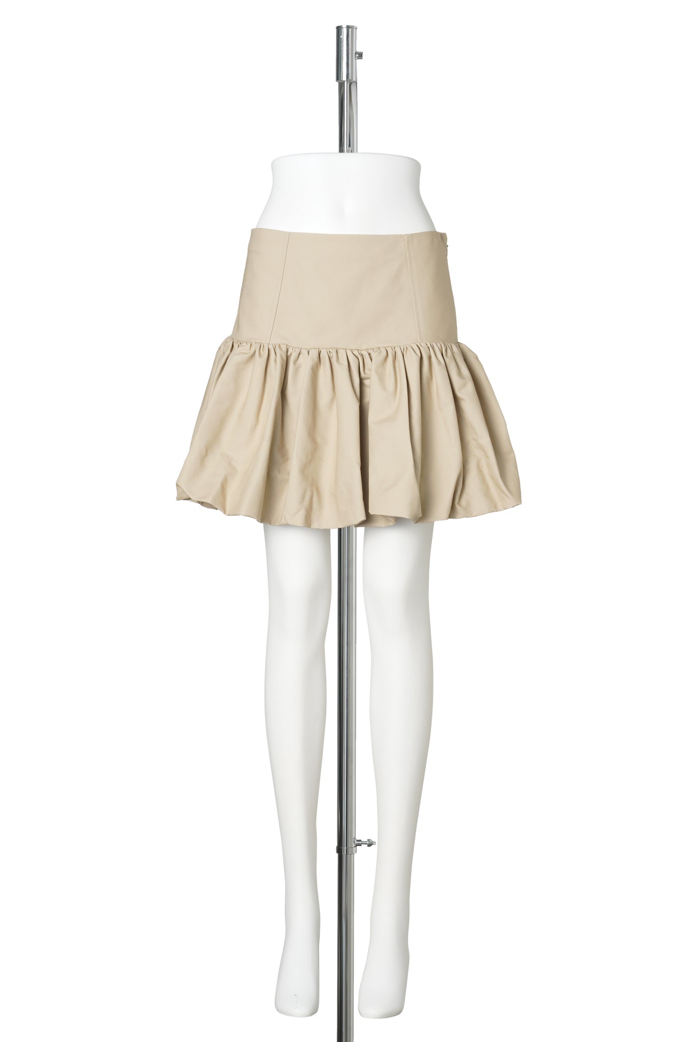 DOUBLE COTTON MINI SKIRT / WARMSAND