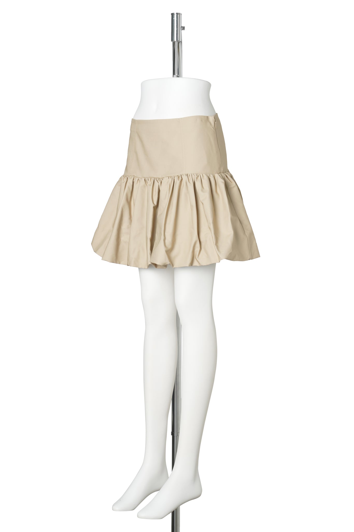 DOUBLE COTTON MINI SKIRT / WARMSAND