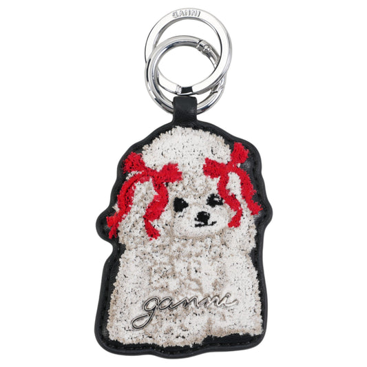 DOG BOW KEYRING / BLACK