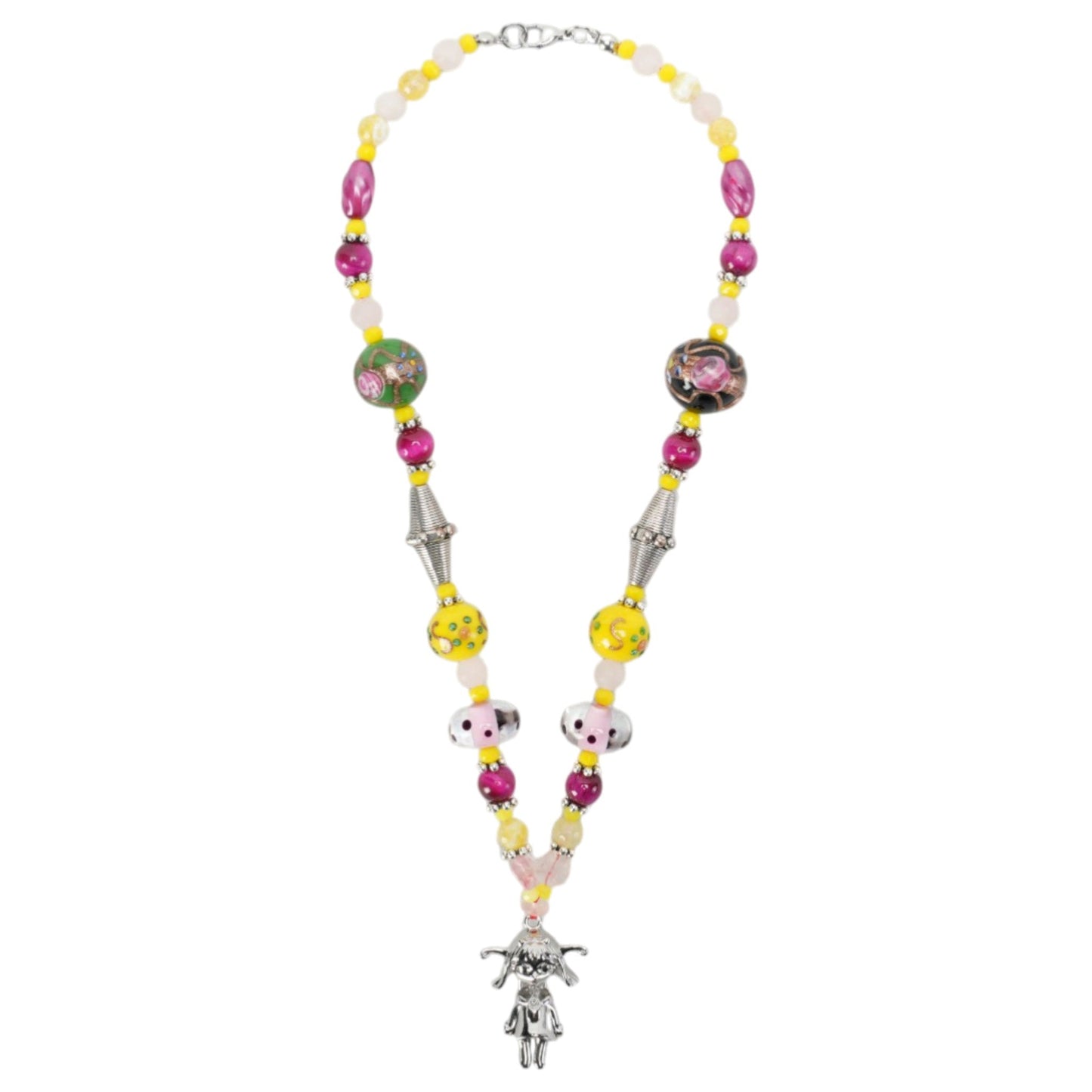 LIL COSMOS NECKLACE / MULTI/SILVER