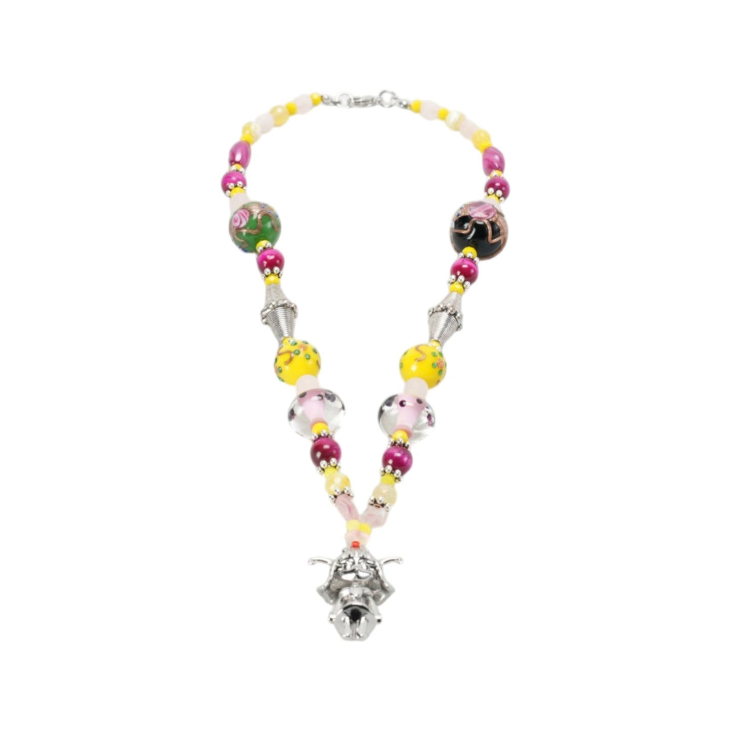 LIL COSMOS NECKLACE / MULTI/SILVER
