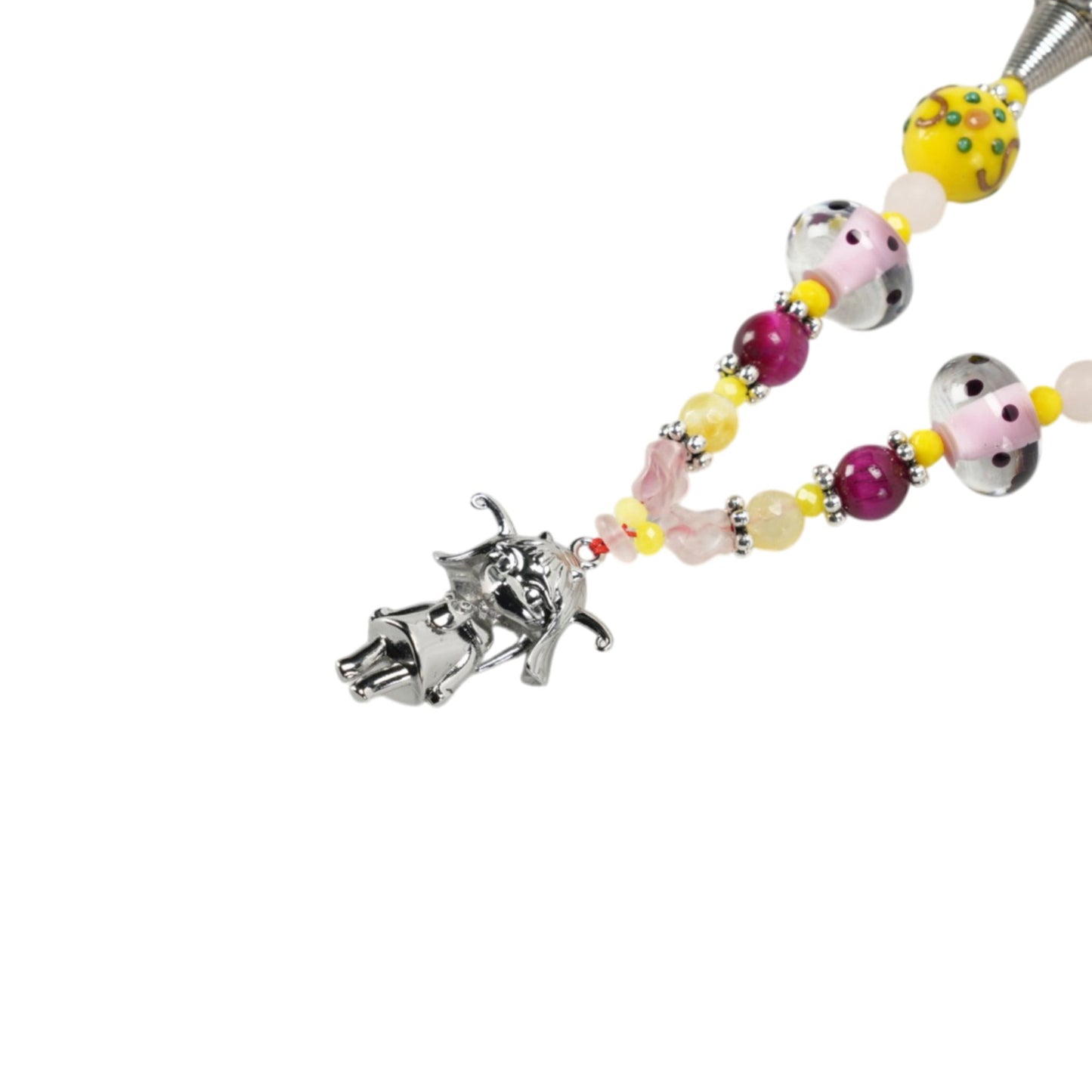 LIL COSMOS NECKLACE / MULTI/SILVER