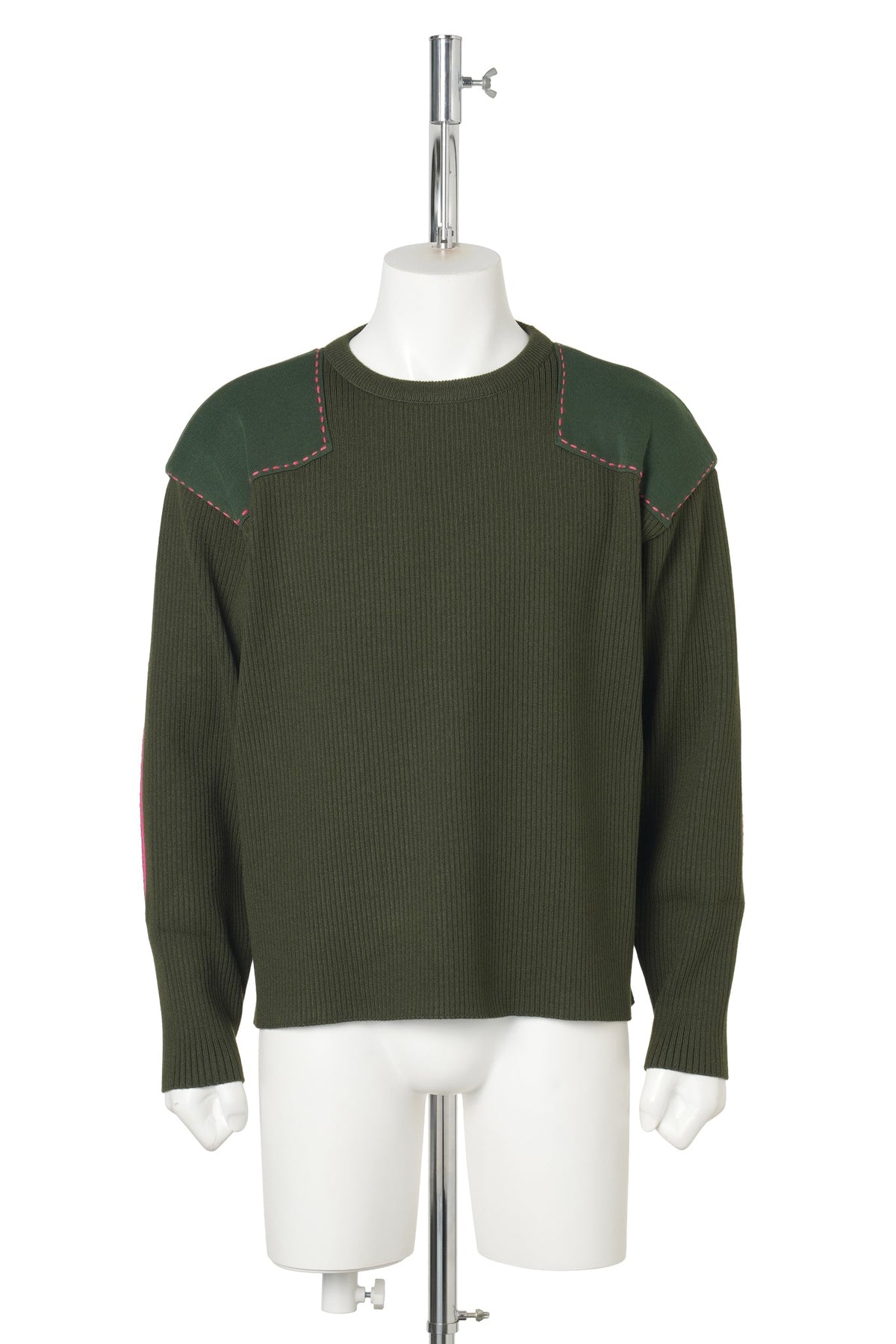 HAND STITCHED COMMAND SWEATER / 505:OLIVE