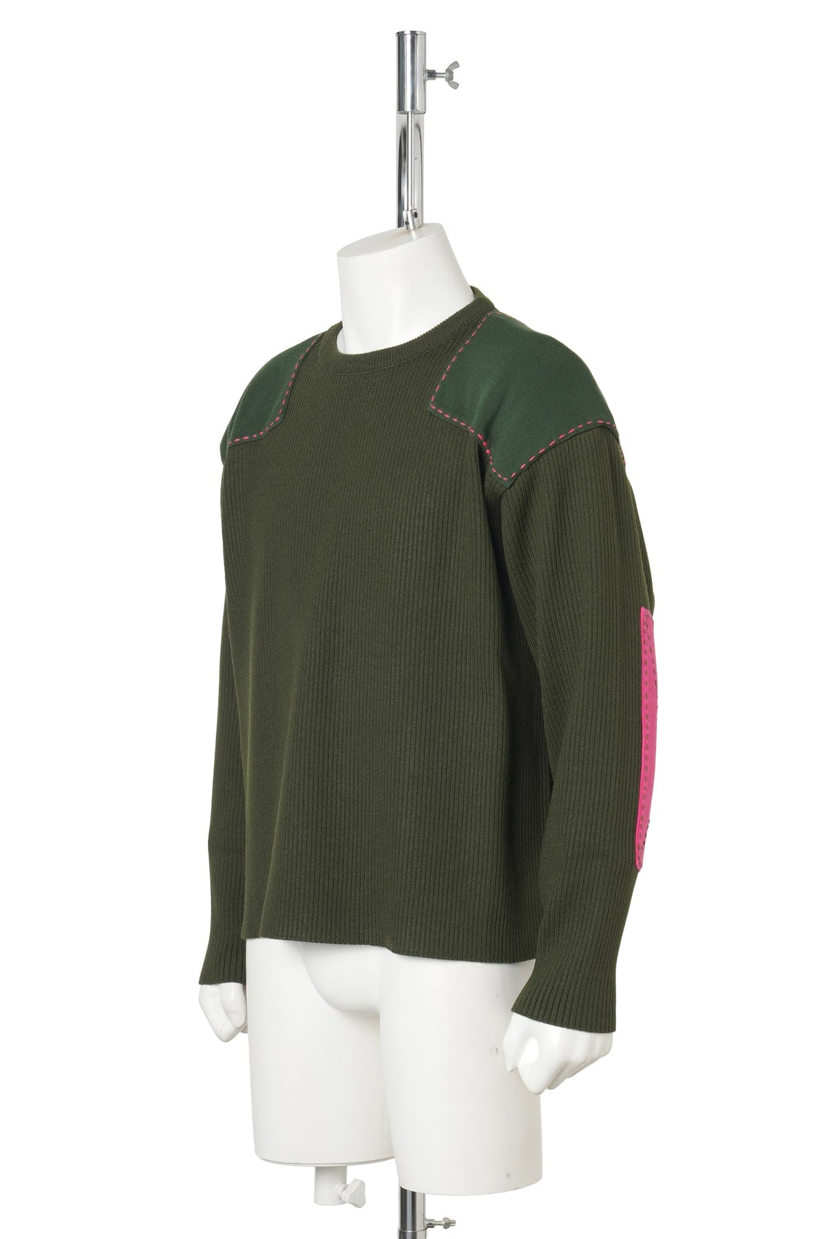 HAND STITCHED COMMAND SWEATER / 505:OLIVE
