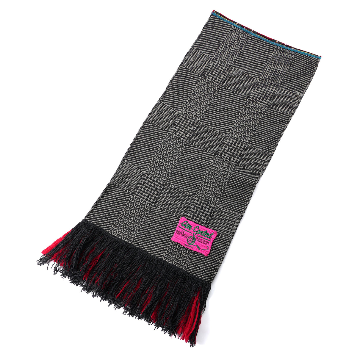 CHECK&CHECK COMBINATION SCARF / 911:MIX