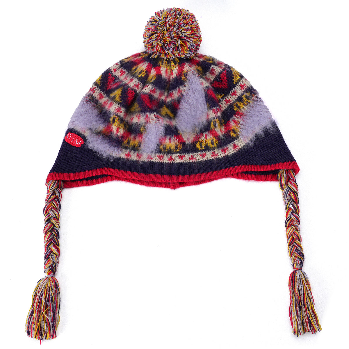 EVAPORATED FAIR ISLE KNIT CAP / 705:NAVY