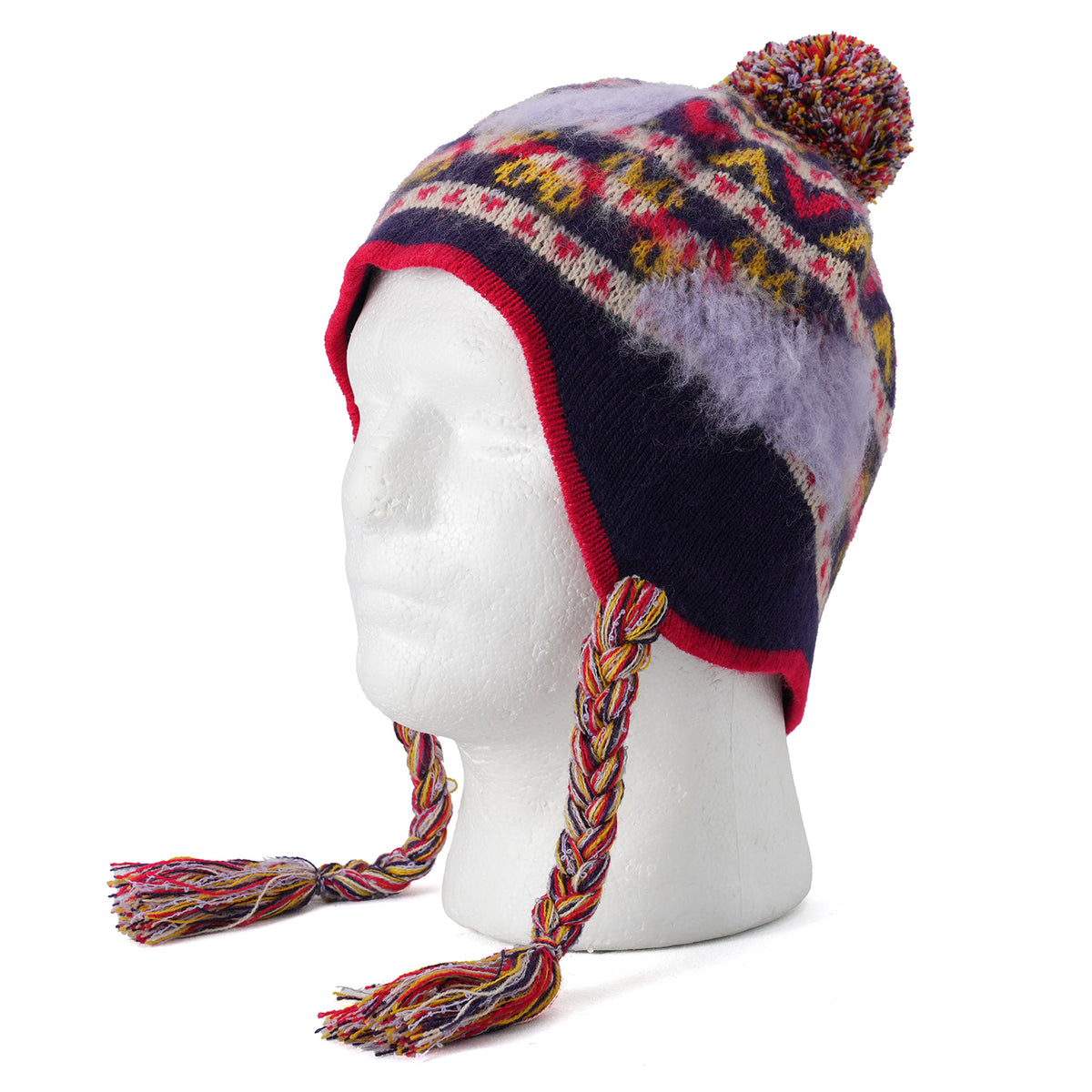 EVAPORATED FAIR ISLE KNIT CAP / 705:NAVY