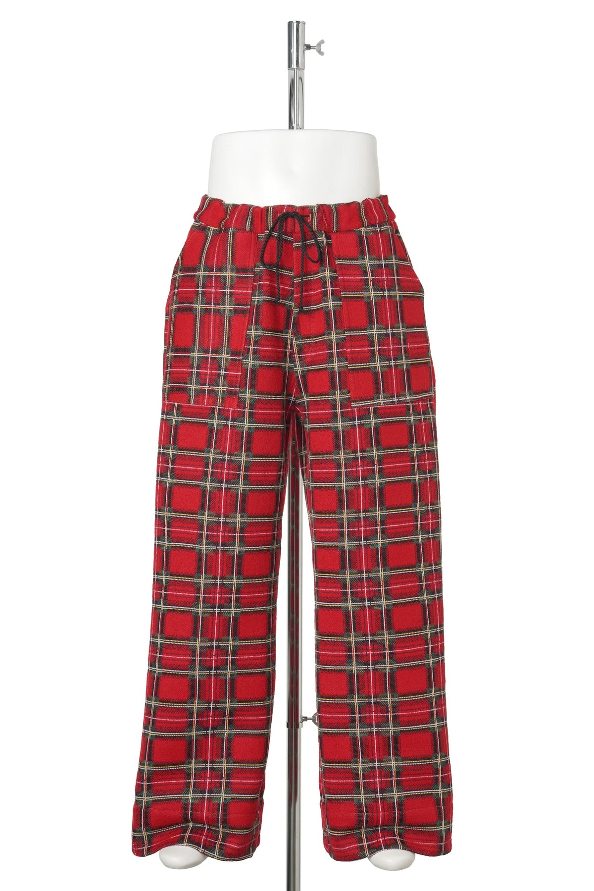REVERSIBLE PEEKING KNIT WIDE CHINO PANTS / 303:BEIGE