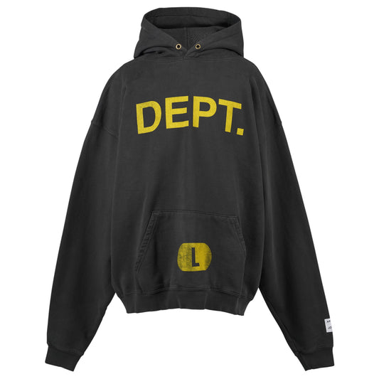 SIZE LOGO HOODIE / BLACK