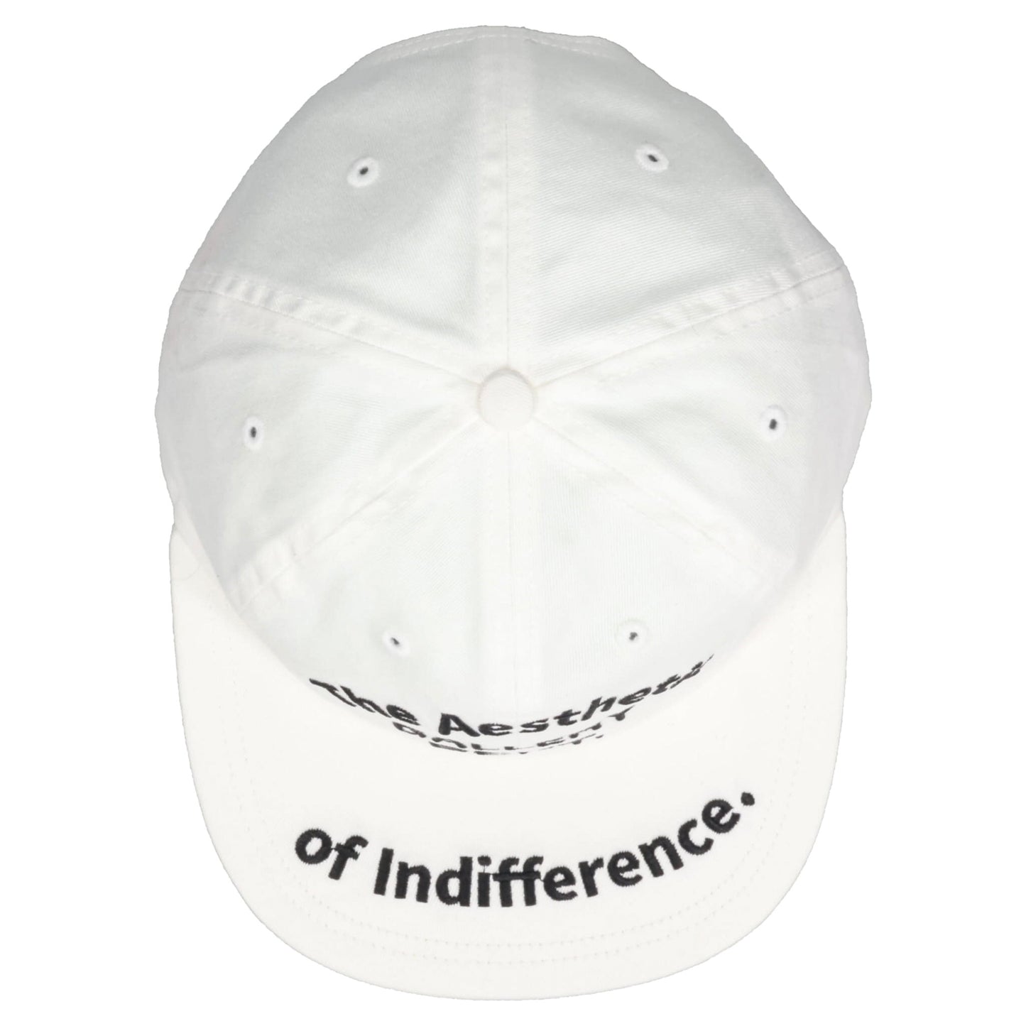 THE AESTHETIC OF INDIFFERENCE CAP / WHITE