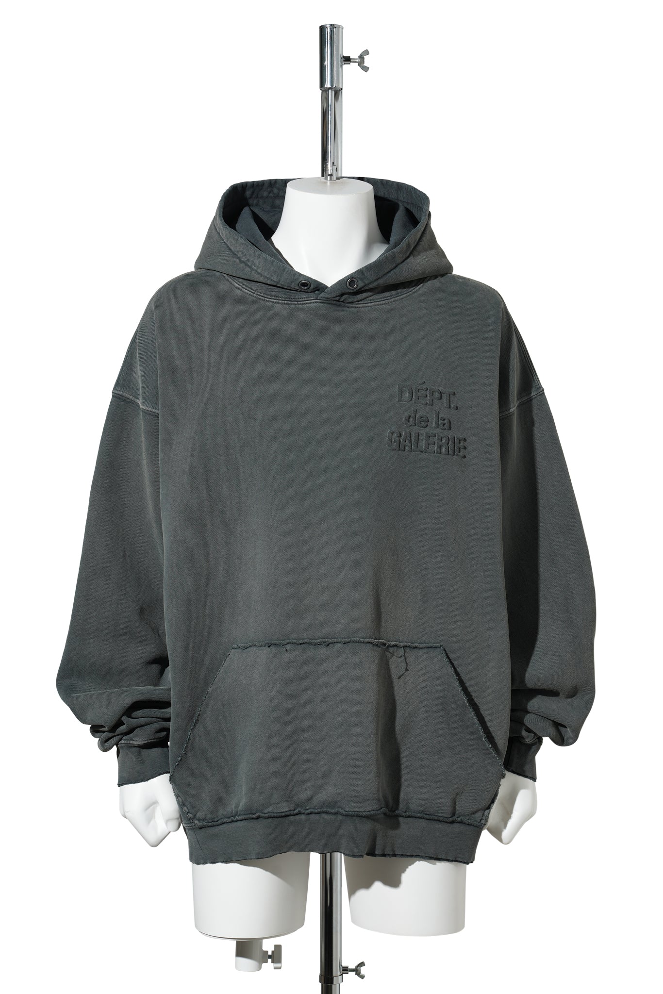 DEPT EMBOSSED HOODIE / GRAPHITE