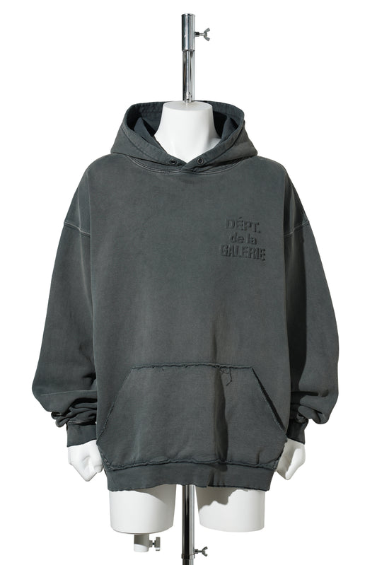 DEPT EMBOSSED HOODIE / GRAPHITE